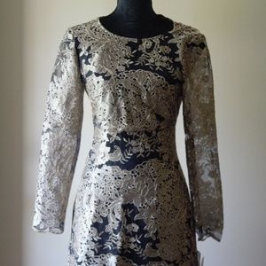 Very Black Gold Dress